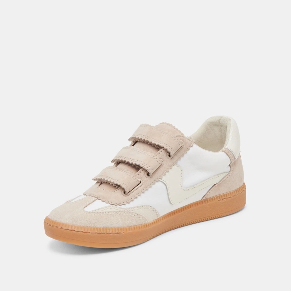 Dolce Vita Beige and White Sneakers